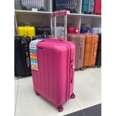 Чемодан 24 дюйма Mironpan темно-розовый с расширением из полипропилена (м97-2)