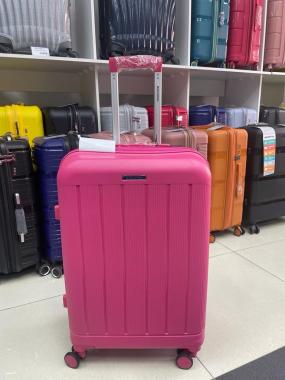 Чемодан 24 дюйма Mironpan темно-розовый с расширением из полипропилена (м97-2)