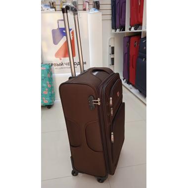 Чемодан тканевый Livings 26 дюймов коричневый