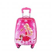 Детский чемодан на колёсах "Барби" с собачкой, размер 16 дюймов
