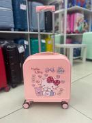 Детский розовый чемодан "Hello kitty", размер 16 дюймов